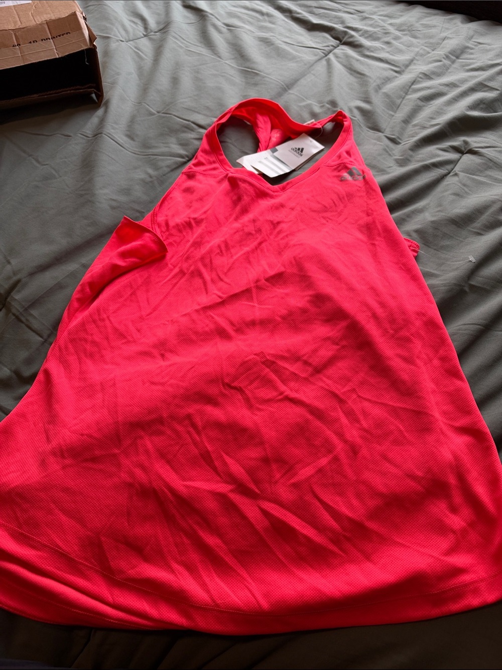 adidas Bright Pink Racerback Training Tank